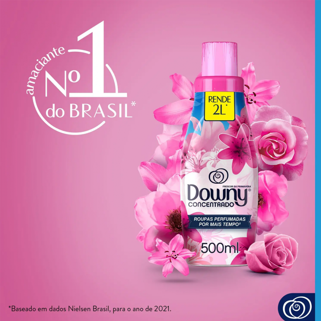 Comercial Ruzalem Amaciante Concentrado Downy Frescor Da Primavera 500mL