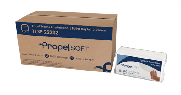 Comercial Ruzalem Papel Toalha Interfolhado Folha Dupla Propel 2