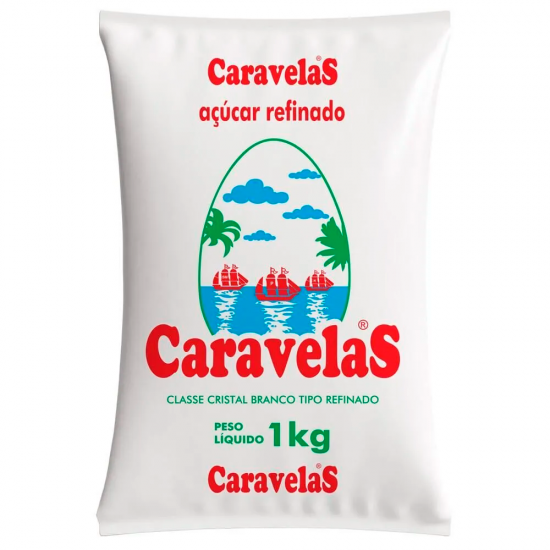 Açúcar Refinado Caravelas 1Kg