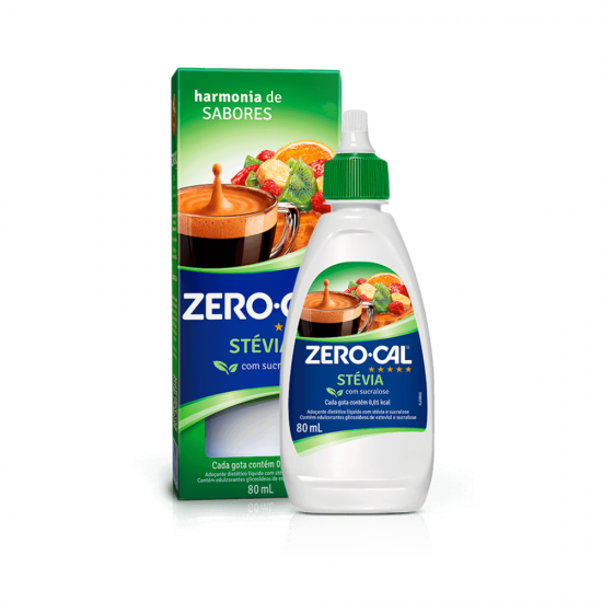 Adoçante Líquido Zero-Cal Stévia 80mL