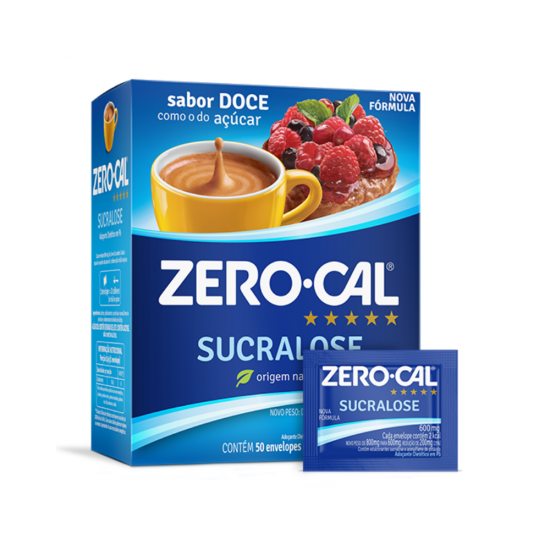 Adoçante Sachê Zero Cal Sucralose com 50 unid.