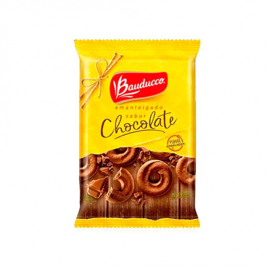 Biscoito Amanteigado Bauducco Chocolate 335g