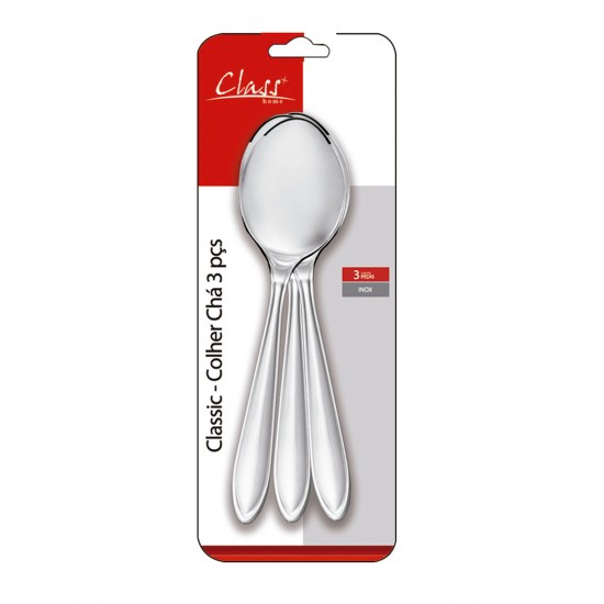 Colher para Chá de Inox Class Home com 3 unid. Ref.970