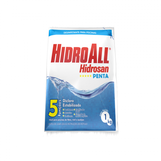 Cloro Granulado Hidroall Penta 5 em 1 1Kg