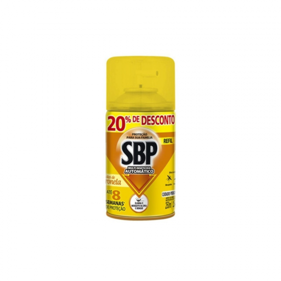 Inseticida Automático SBP Citronela Refil 250mL 20% GRÁTIS