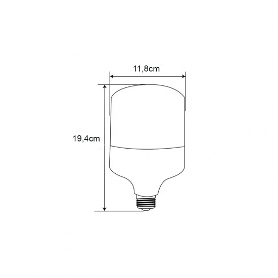 Lâmpada LED 40W Galaxy Bulbo 6500K Bivolt