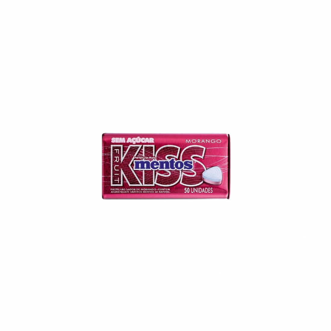 Comercial Ruzalem Bala Mentos Kiss 35g Morango 5682