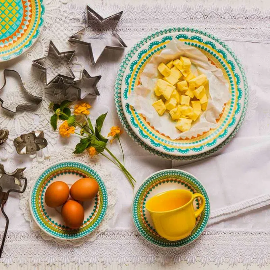 Conjunto Xícaras Chá ou Café com Leite Renda Oxford na Americanas