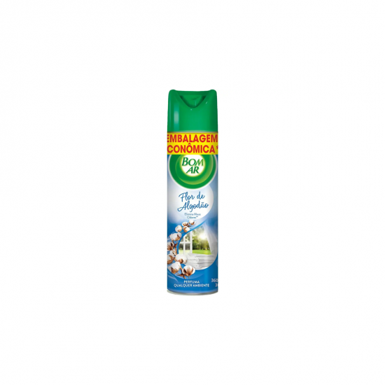 Aromatizador Aerossol Bom Ar Flor de Algodão 360mL