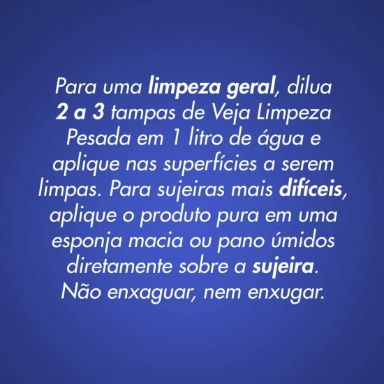 Limpador Desinfetante Veja X-14 Limpeza Pesada 2 em 1 com Cloro 500mL 20% DESCONTO