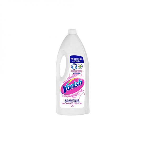 Tira Manchas em Gel Vanish Crystal White 1,5L para Roupas Brancas