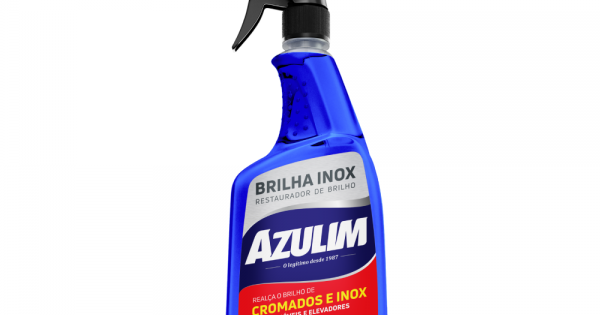 BRILHA INOX AZULIM 500ML SPRAY - BENDITO PRODUTO