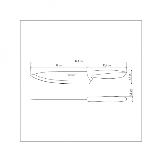 Faca de Inox 8" Tramontina Plenus