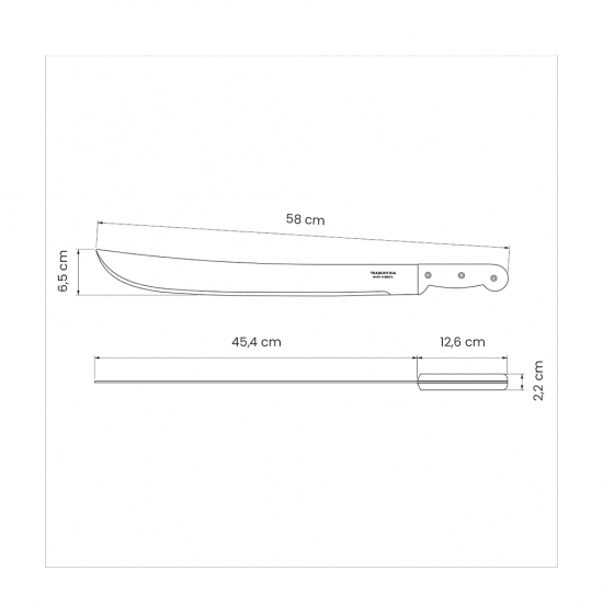 Facão para Mato 18" Tramontina com Cabo de Polipropileno