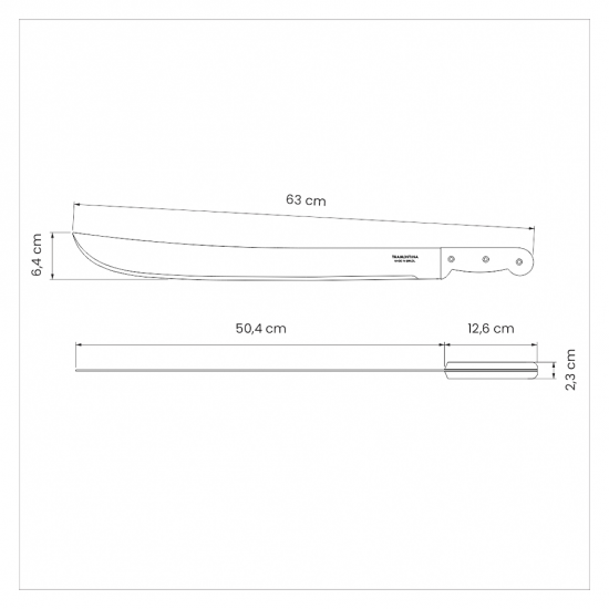 Facão para Mato 20" Tramontina com Cabo de Plástico