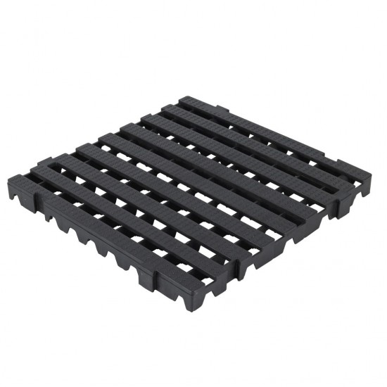 Estrado Plástico Modular Pesado 50x50x4,5cm SH052 Preto