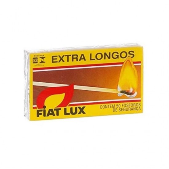 Fósforo Extra Longo Fiat Lux com 50 unid.