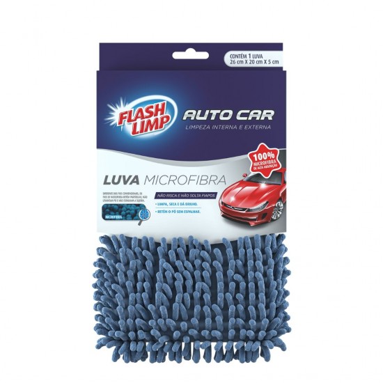 Luva Microfibra Automotiva Flash Lave